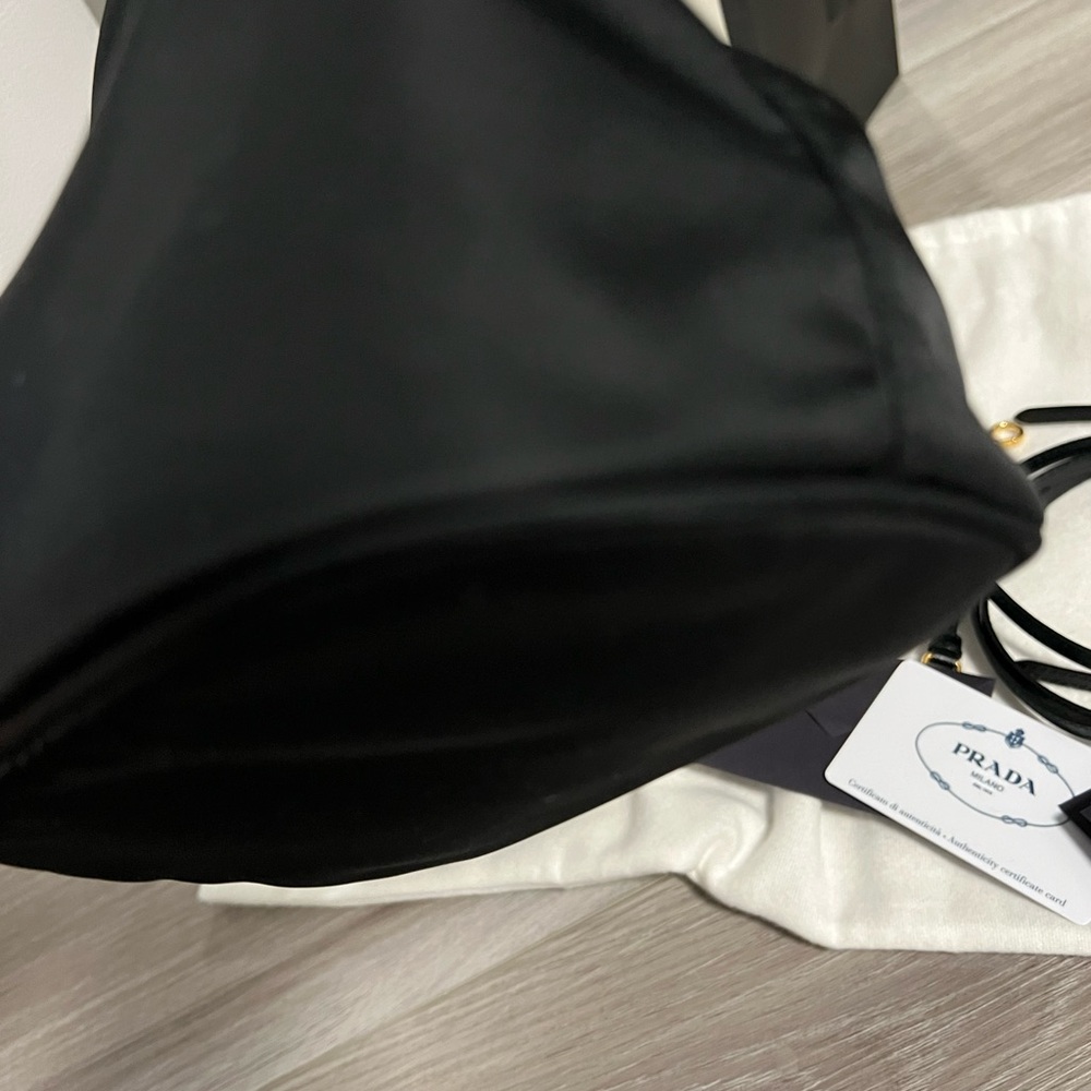 Prada Black Nylon Bucket Bag with Gold hardware - Picture 9 of 13